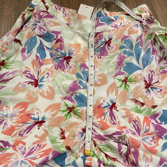 Roxy Midnight Avenue High Floral Print Wide Leg Pants Women’s Medium Beach Boho - Picture 11 of 12